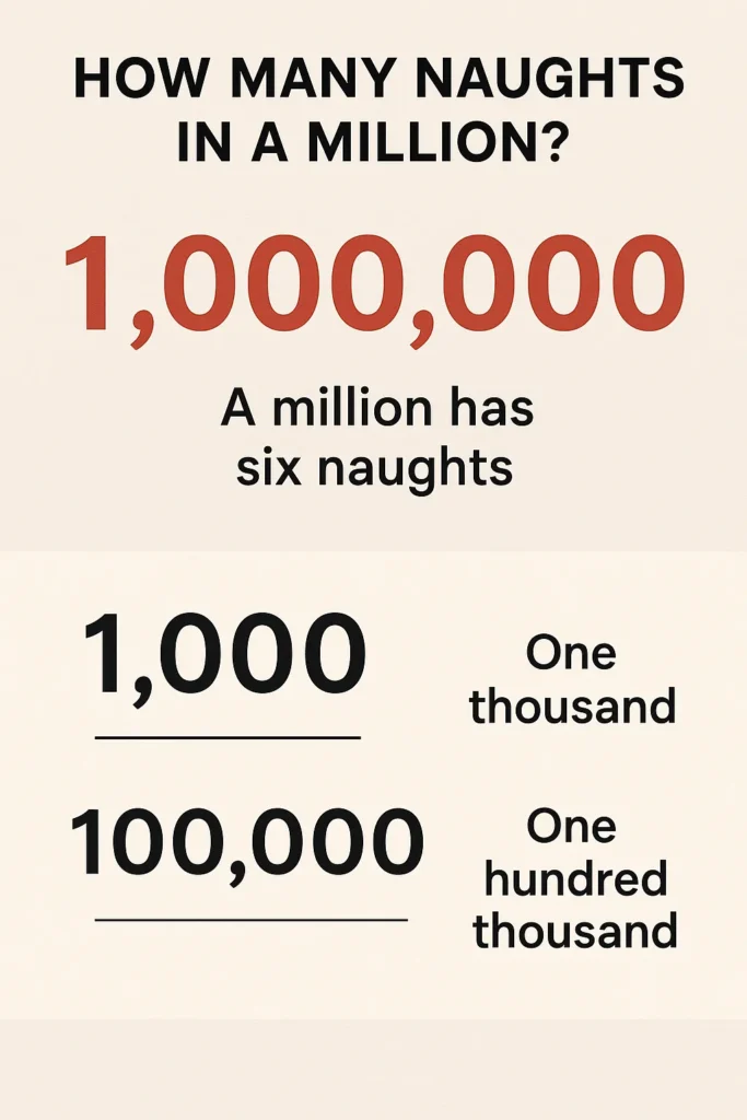 How Many Naughts in a Million