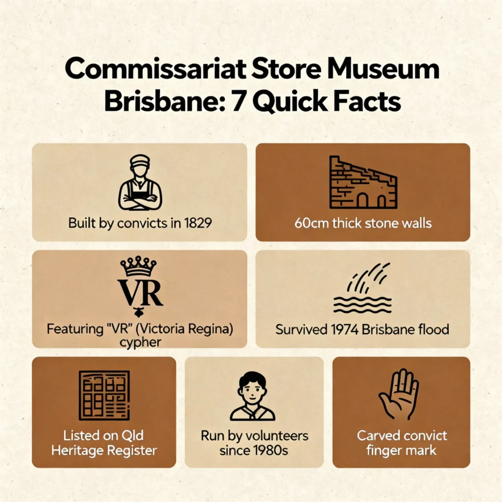 The Commissariat Store Museum Brisbane facts
